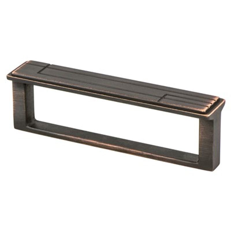 4.06' Artisan Flat Pull in Verona Bronze from Oak Collection