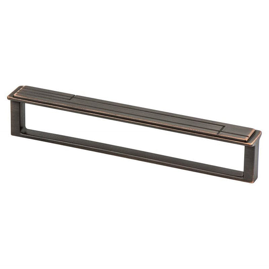 6.63" Artisan Flat Pull in Verona Bronze from Oak Collection