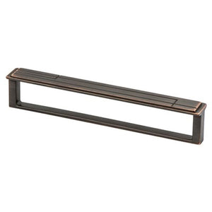 6.63' Artisan Flat Pull in Verona Bronze from Oak Collection