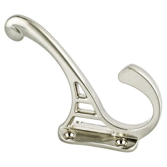 4" Traditional J-Shape Pull in Brushed Nickel from Prelude Collection