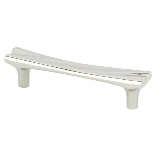 4.69" Artisan Flat Bar Pull in Polished Nickel from Puritan Collection