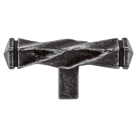 0.5" Wide Artisan T-Bar in Weathered Iron from Rhapsody Collection