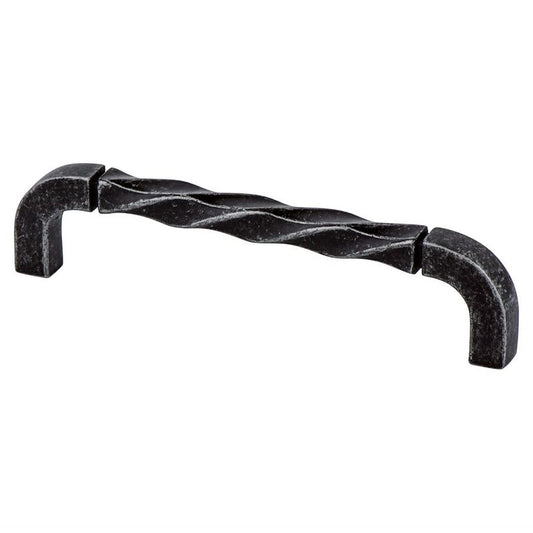 5.44" Artisan Twisted Pull in Weathered Iron from Rhapsody Collection