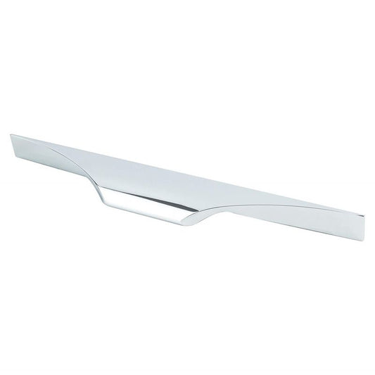 7.5" Contemporary Flat Pull in Polished Chrome from Silhouette Collection