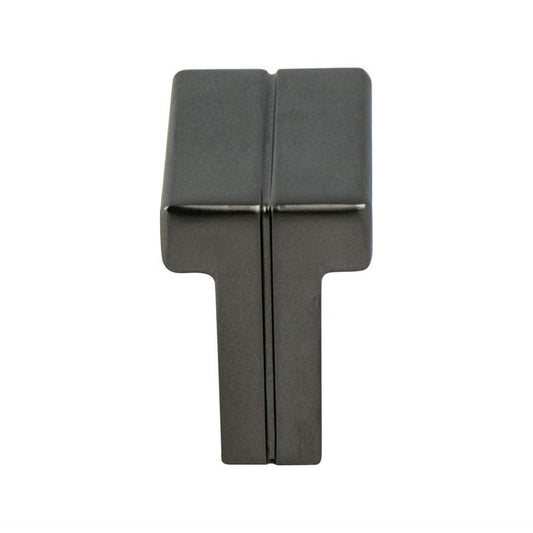 0.75" Wide Contemporary Rectangular Knob in Slate from Skyline Collection