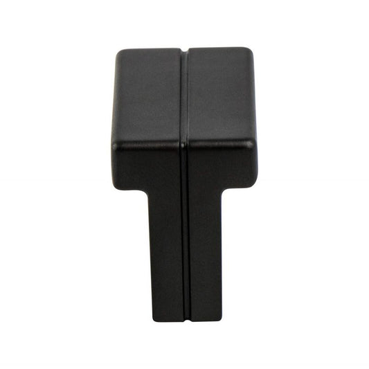 0.75" Wide Contemporary Rectangular Knob in Matte Black from Skyline Collection