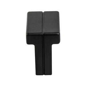 0.75' Wide Contemporary Rectangular Knob in Matte Black from Skyline Collection