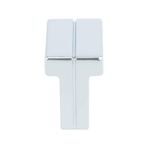 0.75' Wide Contemporary Rectangular Knob in Polished Chrome from Skyline Collection