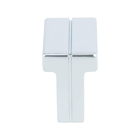 0.75" Wide Contemporary Rectangular Knob in Polished Chrome from Skyline Collection
