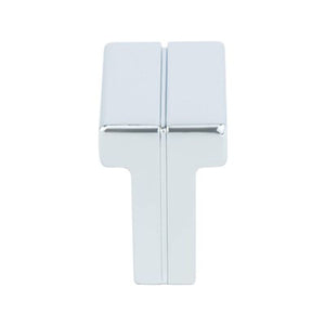 0.75' Wide Contemporary Rectangular Knob in Polished Chrome from Skyline Collection