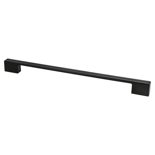 13" Contemporary Flat Pull in Matte Black from Skyline Collection