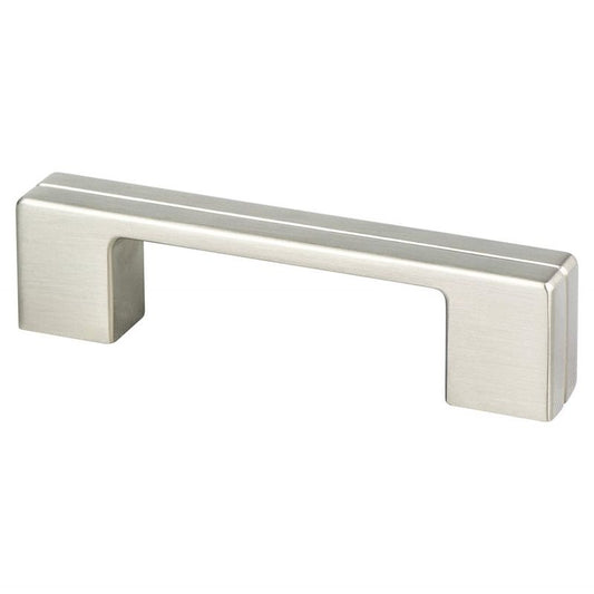 4.19" Contemporary Flat Pull in Brushed Nickel from Skyline Collection