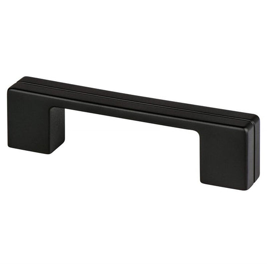 4.19" Contemporary Flat Pull in Matte Black from Skyline Collection