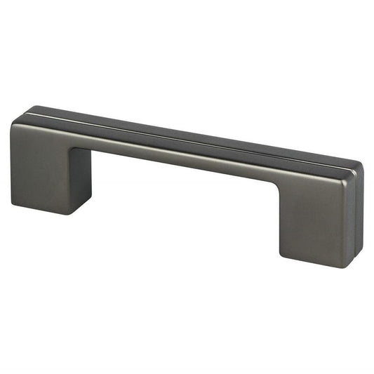 4.19" Contemporary Flat Pull in Slate from Skyline Collection