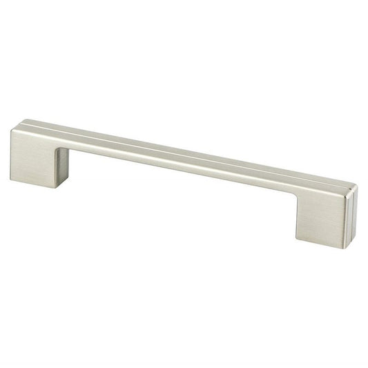 6.69" Contemporary Flat Pull in Brushed Nickel from Skyline Collection