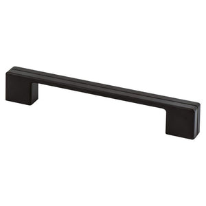 6.69' Contemporary Flat Pull in Matte Black from Skyline Collection