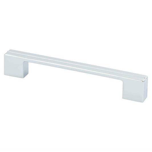 6.69" Contemporary Flat Pull in Polished Chrome from Skyline Collection