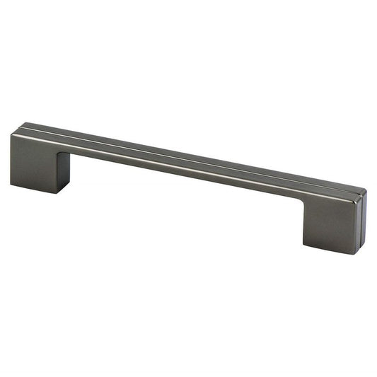 6.69" Contemporary Flat Pull in Slate from Skyline Collection