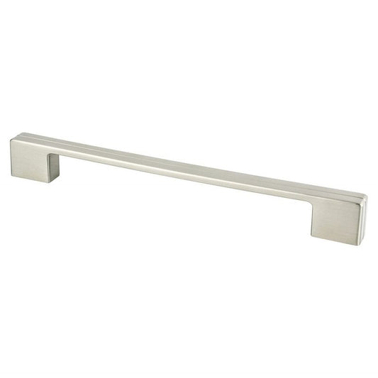 9.25" Contemporary Flat Pull in Brushed Nickel from Skyline Collection