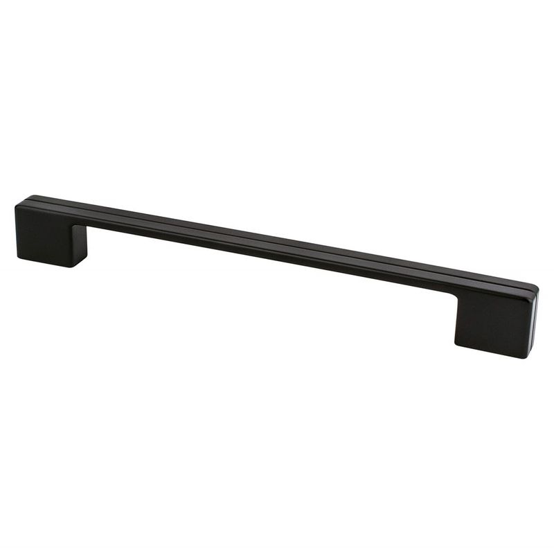 9.25' Contemporary Flat Pull in Matte Black from Skyline Collection