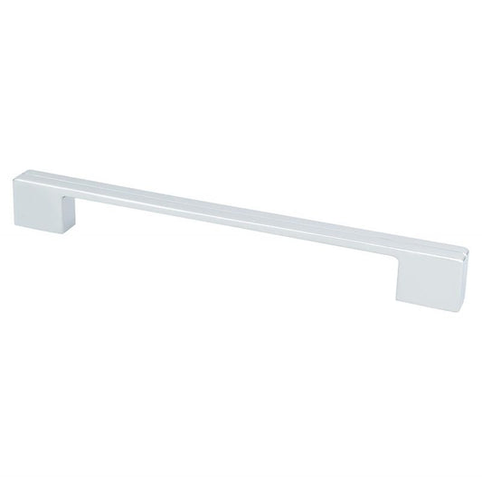 9.25" Contemporary Flat Pull in Polished Chrome from Skyline Collection