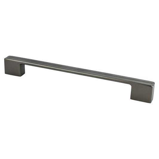 9.25" Contemporary Flat Pull in Slate from Skyline Collection