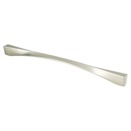 13.38" Contemporary Twisted Pull in Brushed Nickel