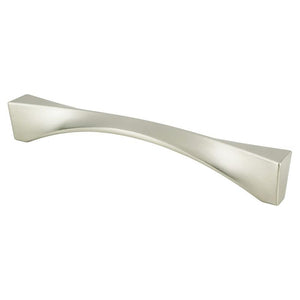 6.69' Contemporary Twisted Pull in Brushed Nickel