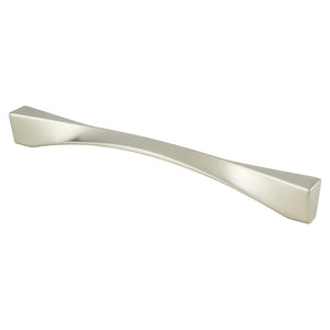 9.19' Contemporary Twisted Pull in Brushed Nickel