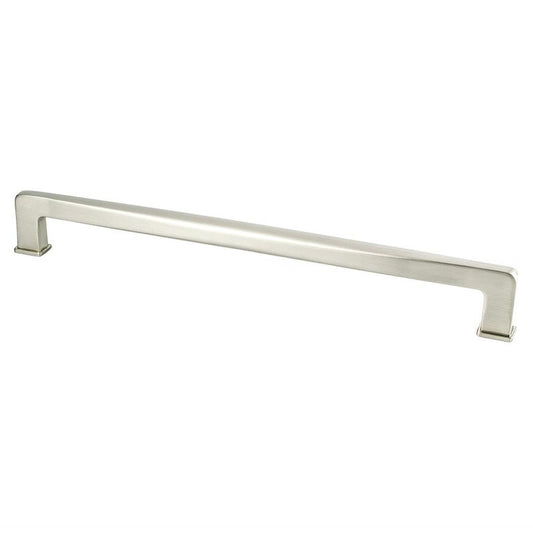 12.63" Transitional Modern Appliance Pull in Brushed Nickel from Subtle Surge Collection