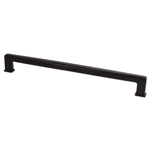 12.63' Transitional Modern Appliance Pull in Matte Black from Subtle Surge Collection