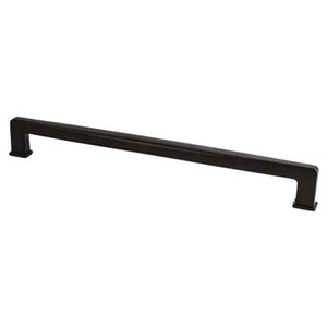 12.63' Transitional Modern Appliance Pull in Matte Black from Subtle Surge Collection