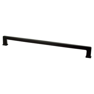 18.44' Transitional Modern Appliance Pull in Matte Black from Subtle Surge Collection