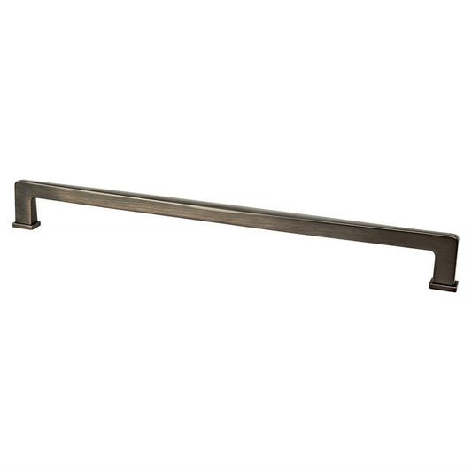 18.44" Transitional Modern Appliance Pull in Verona Bronze from Subtle Surge Collection