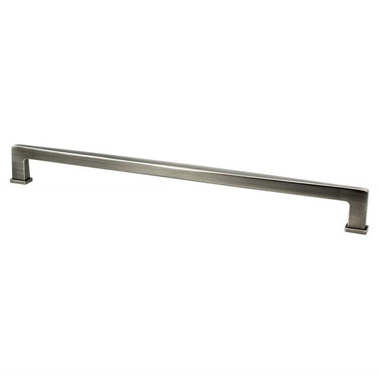 18.44" Transitional Modern Appliance Pull in Vintage Nickel from Subtle Surge Collection