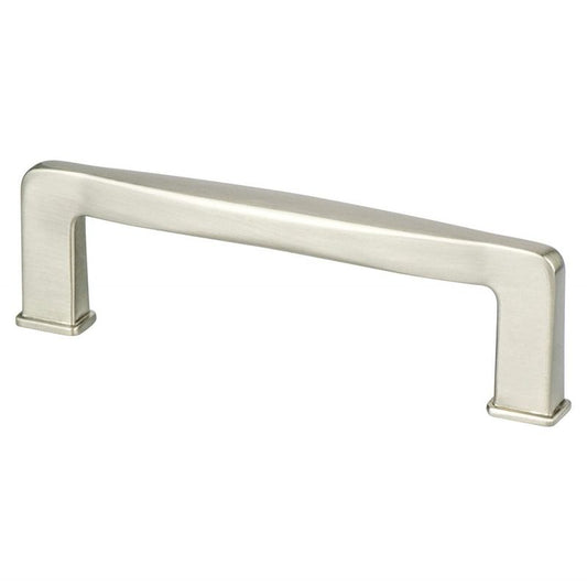 4.38" Transitional Modern Contoured Square Pull in Brushed Nickel from Subtle Collection