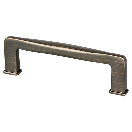 4.38" Transitional Modern Contoured Square Pull in Verona Bronze from Subtle Collection