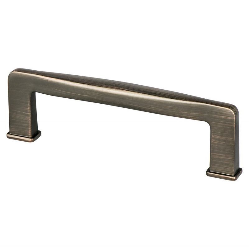 4.38' Transitional Modern Contoured Square Pull in Verona Bronze from Subtle Collection