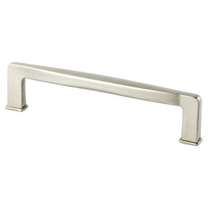 5.56' Transitional Modern Contoured Square Pull in Brushed Nickel from Subtle Collection