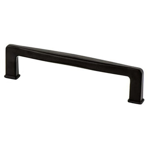 5.56' Transitional Modern Contoured Square Pull in Matte Black from Subtle Collection