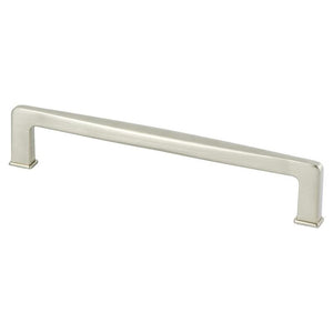 6.94' Transitional Modern Contoured Square Pull in Brushed Nickel from Subtle Collection