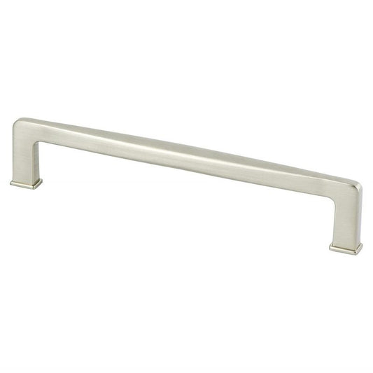 6.94" Transitional Modern Contoured Square Pull in Brushed Nickel from Subtle Collection