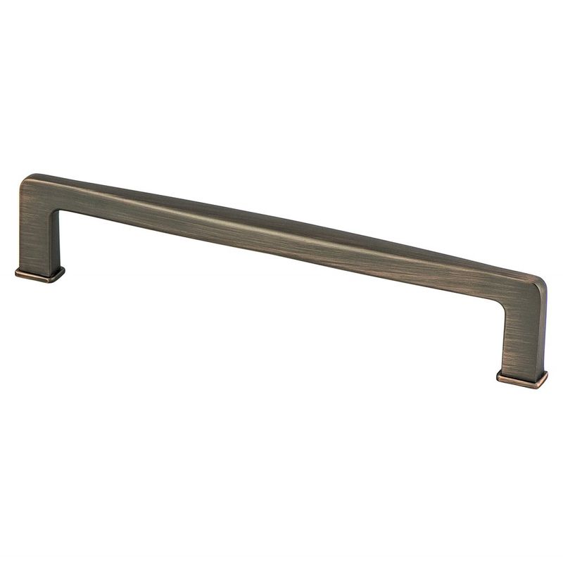 6.94' Transitional Modern Contoured Square Pull in Verona Bronze from Subtle Collection