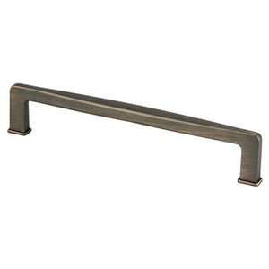 6.94' Transitional Modern Contoured Square Pull in Verona Bronze from Subtle Collection