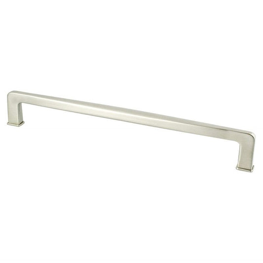 9.38" Transitional Modern Contoured Square Pull in Brushed Nickel from Subtle Collection