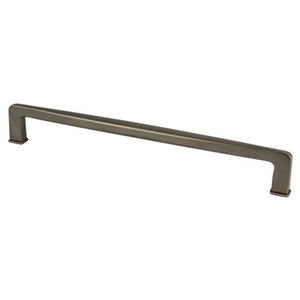9.38' Transitional Modern Contoured Square Pull in Verona Bronze from Subtle Collection