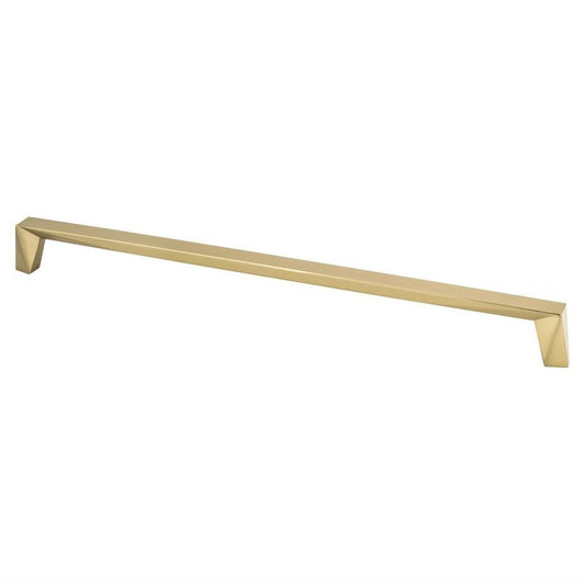 13.06" Contemporary Angular Straight Pull in Modern Brushed Gold from Swagger Collection
