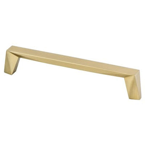 6.75' Contemporary Angular Straight Pull in Modern Brushed Gold from Swagger Collection