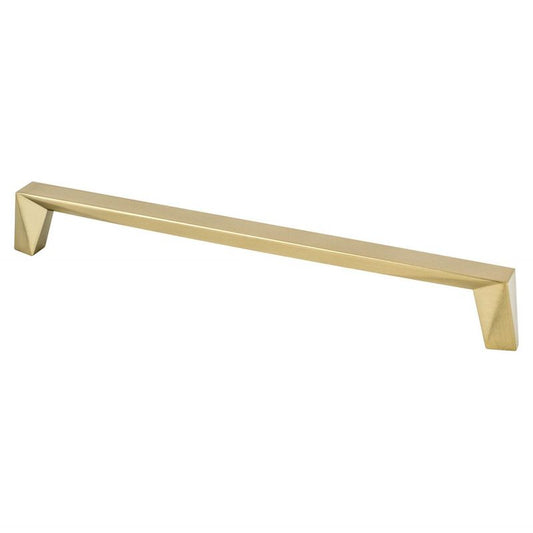 9.31" Contemporary Angular Straight Pull in Modern Brushed Gold from Swagger Collection
