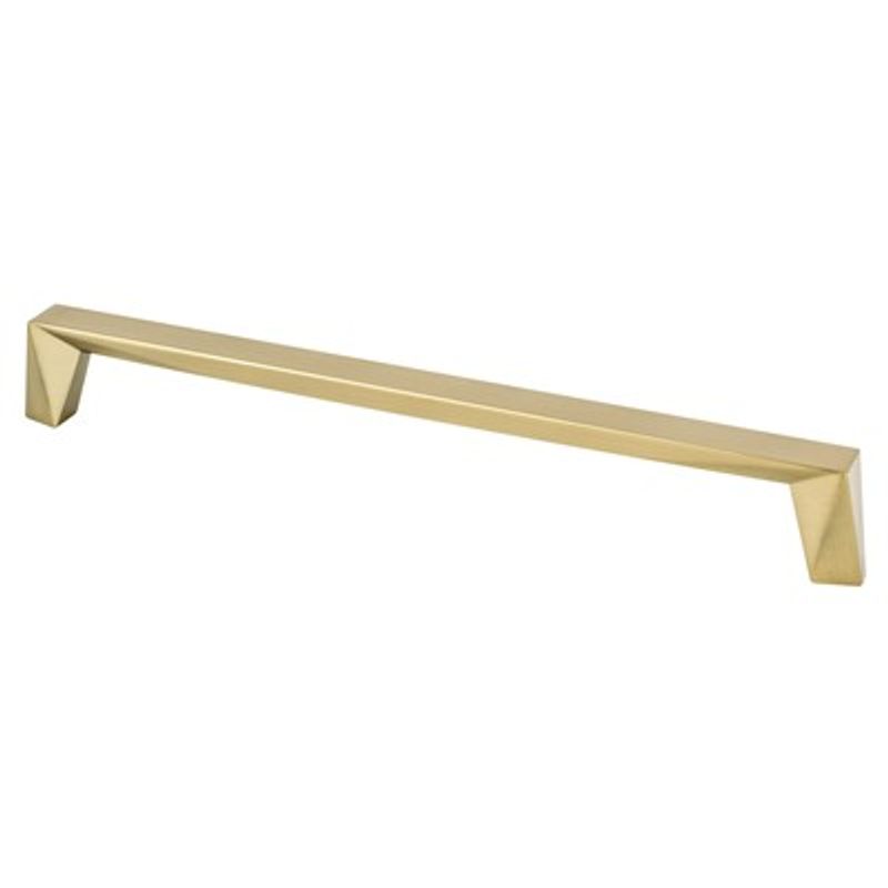 9.31' Contemporary Angular Straight Pull in Modern Brushed Gold from Swagger Collection